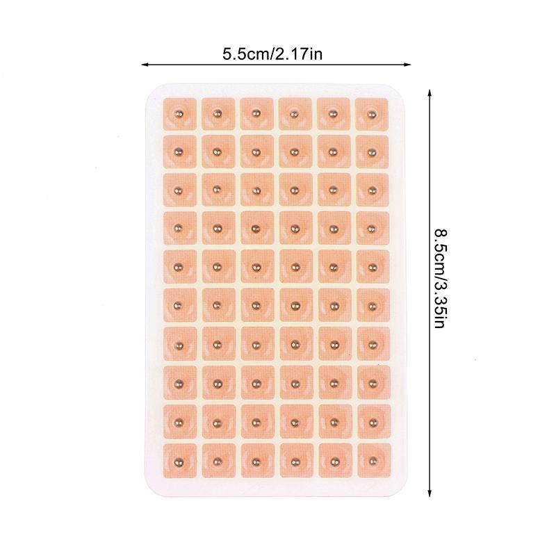 600Pcs Auricular Magnetic Beads Patch Ear Care Sticker Ear Acupoint Massage Relaxation Stickers