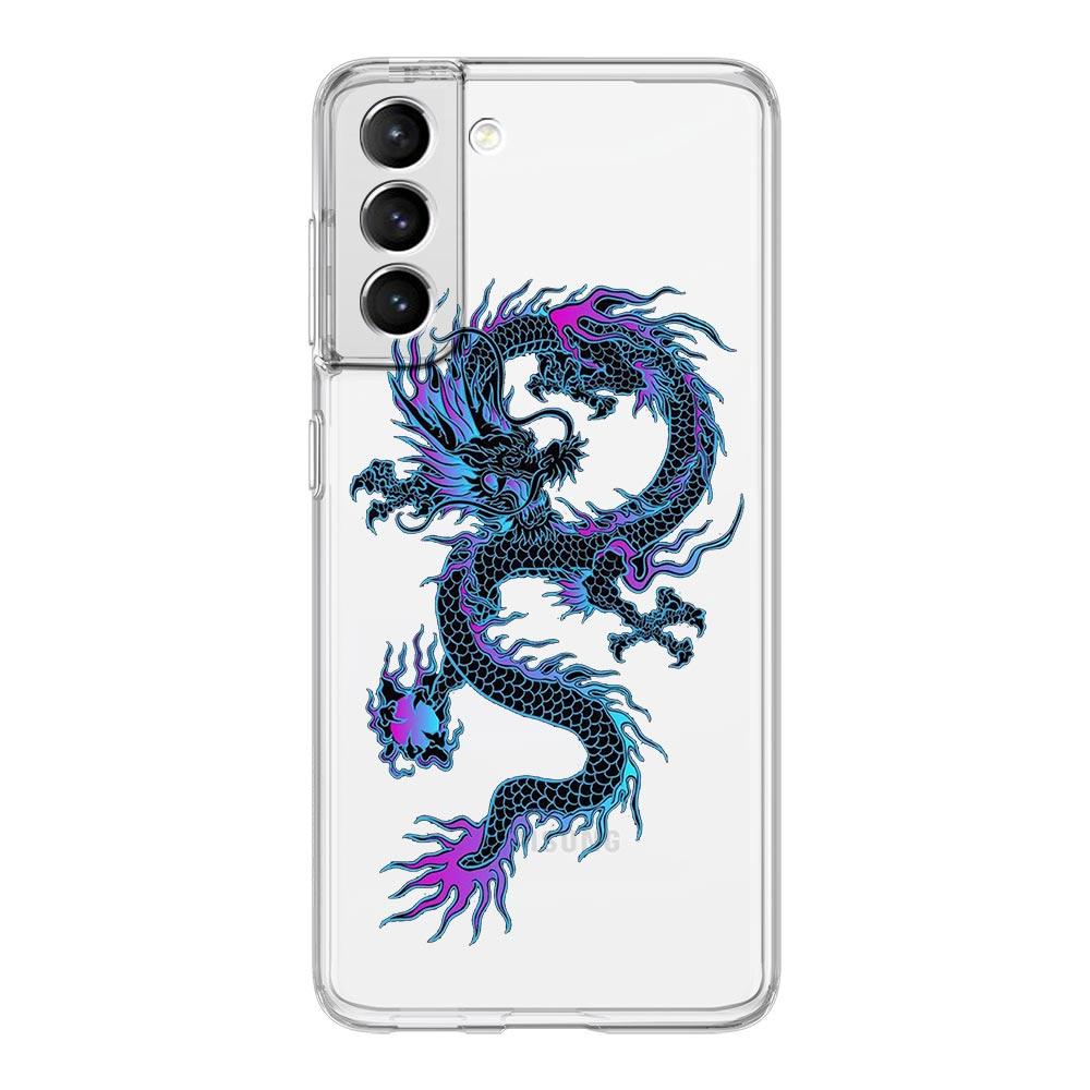 Drachen Mode Handyhülle Für Samsung Galaxy S23 S22 Ultra S20 S21 FE 5G S10 S10E S9 S8 Plus 4G Silikon Transparent Rückseite Couqe