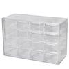 Transparent Multi-Grid Jewelry and Contact Lens Storage Box - Dustproof Display Organizer