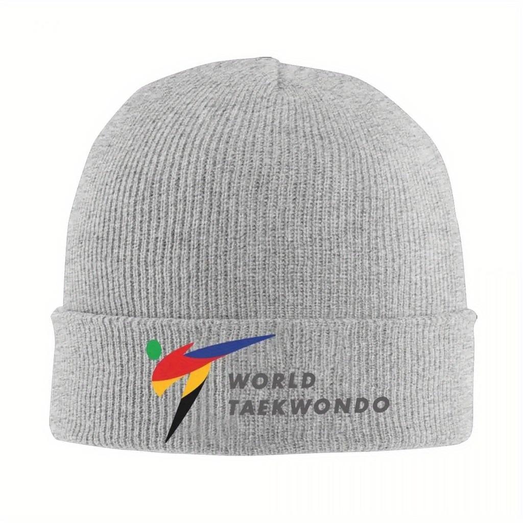 New WTF World Taekwondo Federation Beanie Winter Hats Knitted Cap Daily Baseball Cap