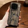 Anime Girl Line Art TPU Phone Case For IPhone 15 14 13 12 11 Pro Max X XR XS 8 7 Plus, Clear Shockproof Protective Cover