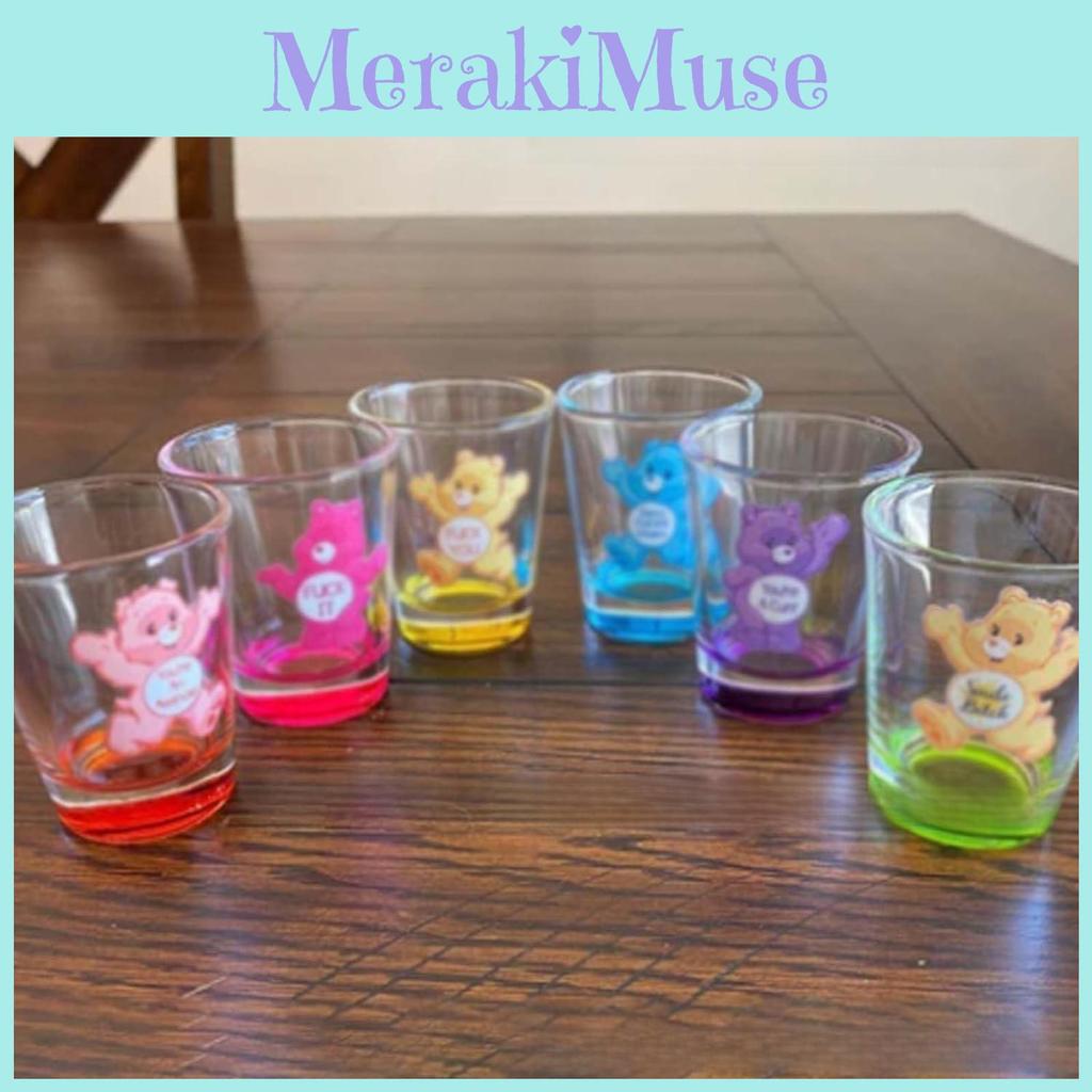 Care Bears Shot Set With Glass Material Perfect For Collectors And Gifting