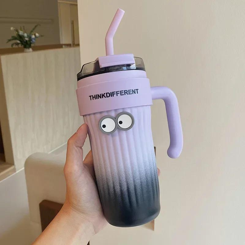 

Кружка для кофе большой емкости 860 мл, термос из нержавеющей стали, портативный тамблер, вакуумные фляги, автомобильная термокружка, спортивная термокружка 860ML