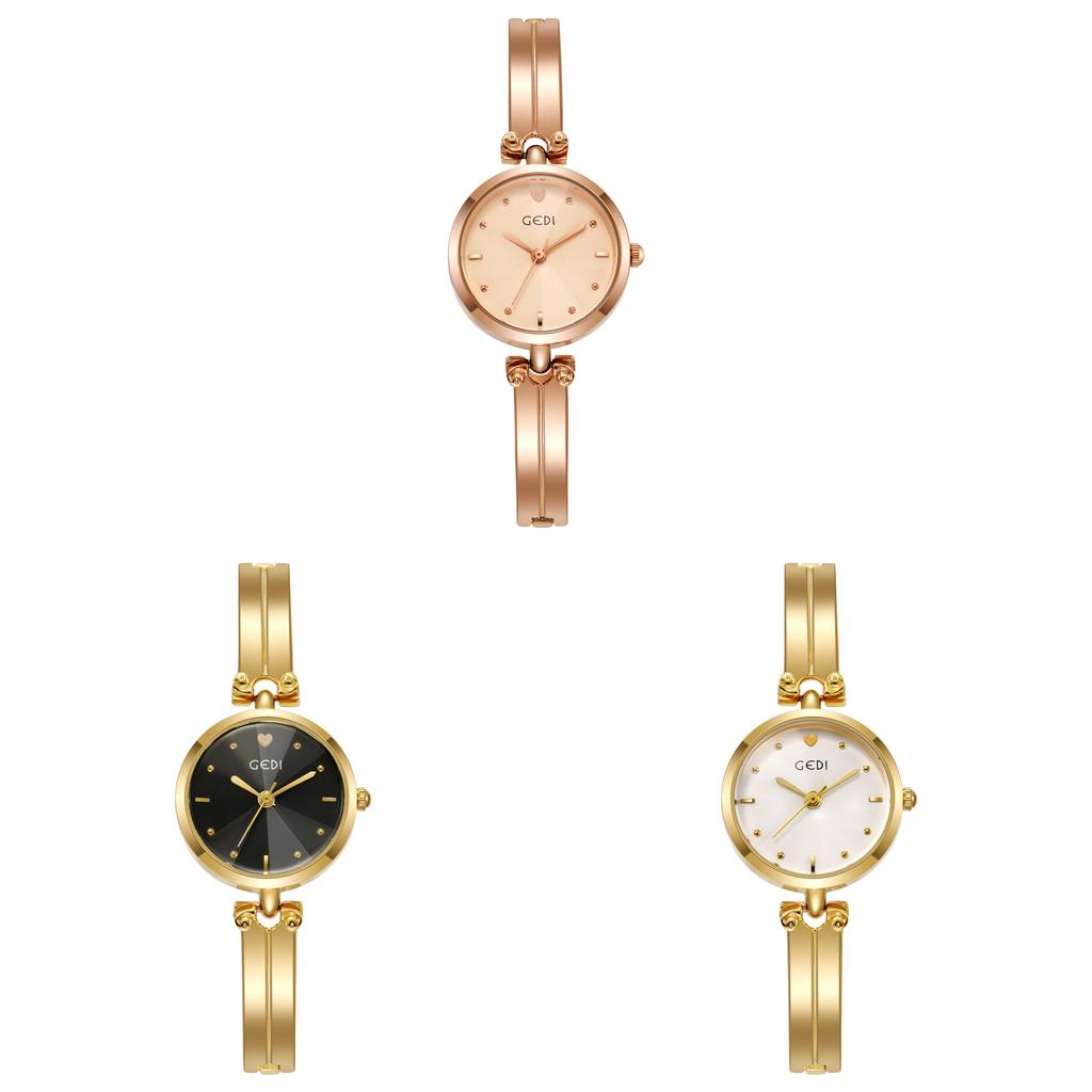Ladies Quartz Watch With Waterproof Alloy Band And Decorative Dial For Casual Wear