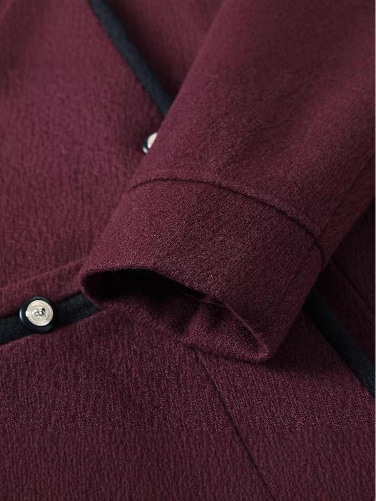 Short Spring/Autumn Wool Jacket for Petite Middle-aged Women - Chic & Fashionable 2026 Edition