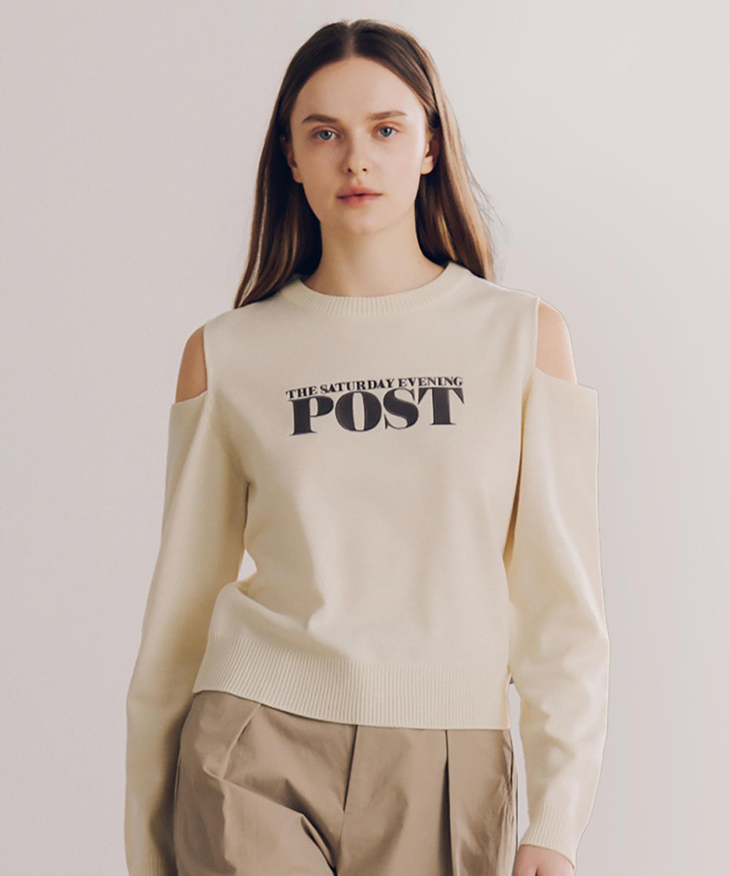 The Saturday Evening Post Cutout Knit_Ivory Ivory/S