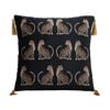 Nordic Luxury Leopard Print Gold Tassel Pillowcase for Living Room Sofa