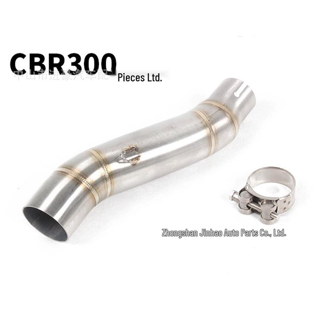 CBR300 Stainless Steel Mid-Pipe for Motorcycle Exhaust Modification, Easy Installation