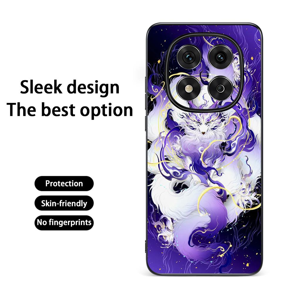 Nine-tailed fox art fashion design Phone Case For Redmi Note 14 13 12 11 Pro Plus S 5G 14C A3 Soft Black Phone Cover