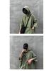 Men's Korean Retro Hong Kong Style Hooded Short-Sleeve Sweatshirt