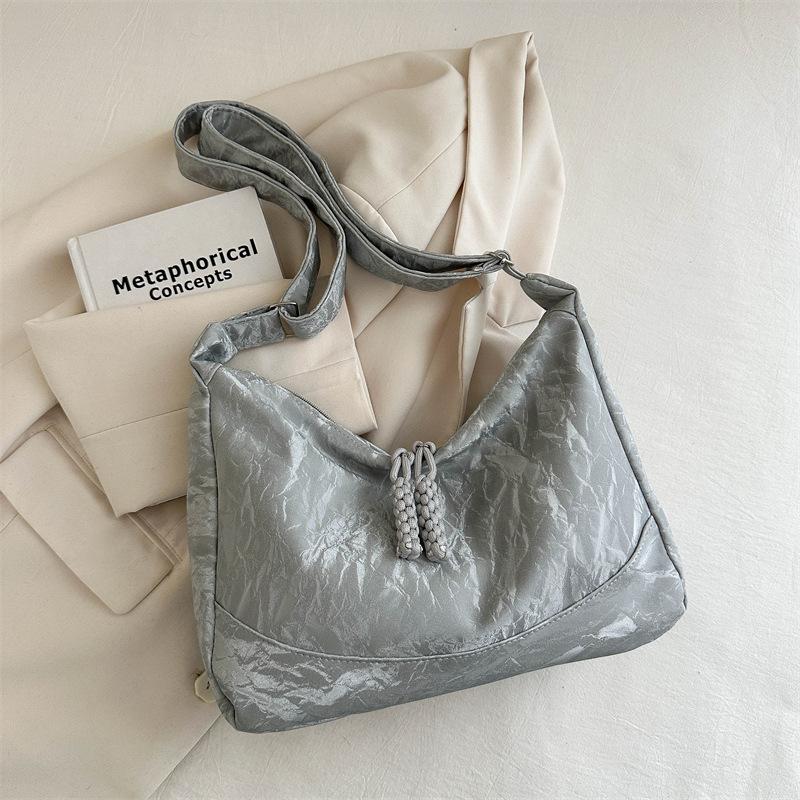 Japan and Korea Messenger Bag 2025 Spring and Summer New Casual and Beautiful Shoulder Bag Student Cloth Bag Large Capacity Simple Tote Bag