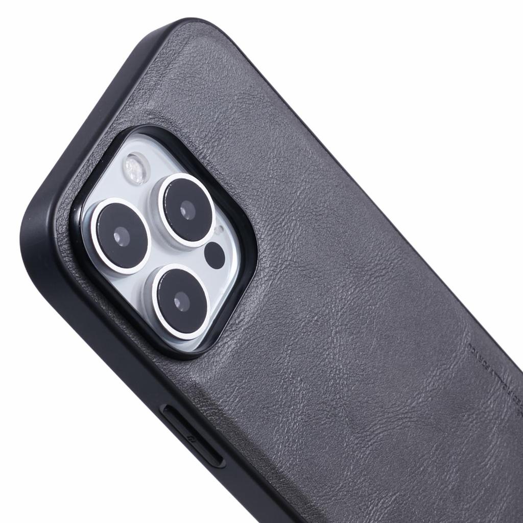 X-LEVEL Bojue-3 Series For iPhone 16 Pro Case Leather Coated PC+TPU Anti-Scratch Protective Cover