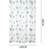 Bathroom Shower Curtains PEVA Waterproof Thickening Bath Curtain With Hooks Rustproof Metal Grommets Leaf Pattern Shower Curtain