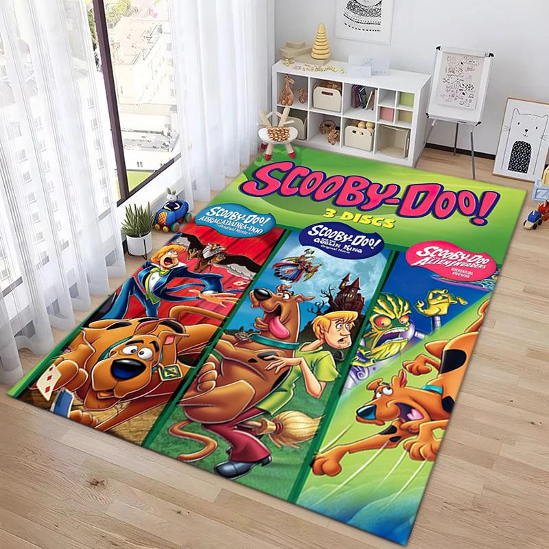 Halloween Cartoon Comedy Adventure Movie Scooby-Doo Carpet Is Suitable for Living Room and Bedroom Doormats Office Balcony Decorative Carpet V8