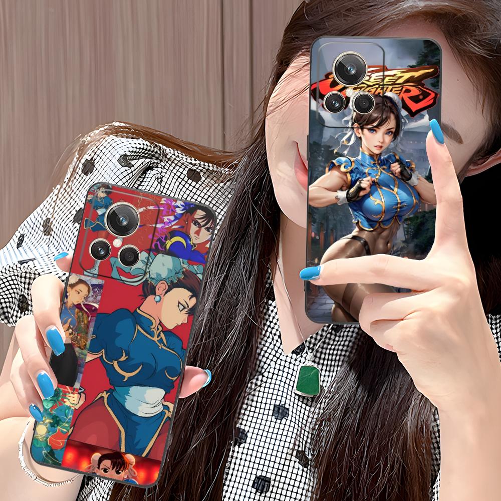 Street Fighter Chunli Phone Case for Realme GT 8 Neo Pro C75 73 71 C67 65 C55 53 C35 31 C20 15 Colorful Printing Cover Cover