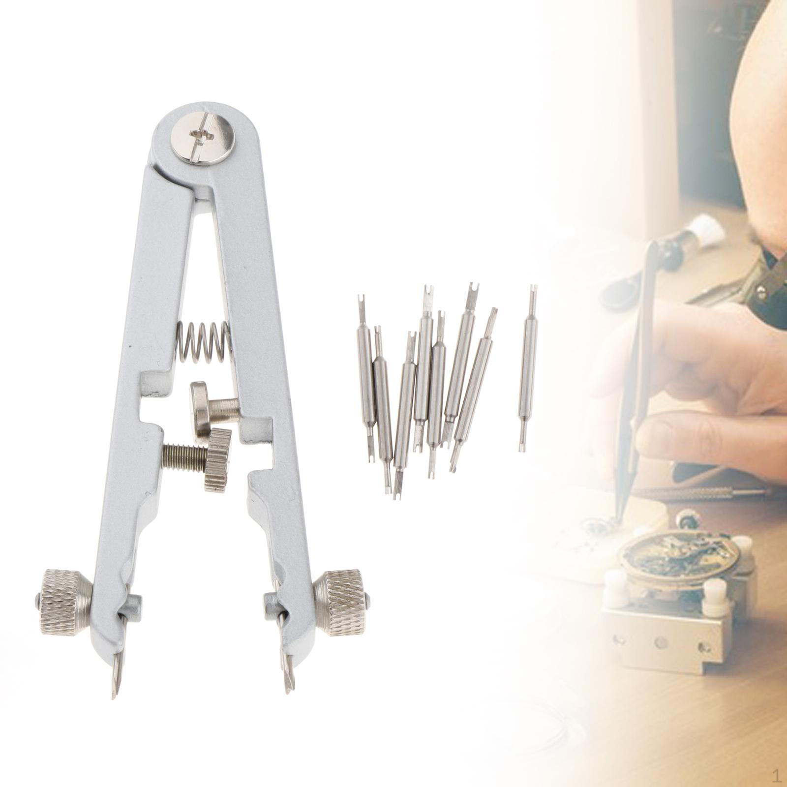 

Часовые пружинные стержневые клещи легкий прочный инструмент для снятия пинцет серебряный