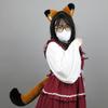 Masker Feest Pluche Kattenoren en Staart Set Schattige Anime Zoete Lolita Pluizige Vosstaart Oren Haarbanden Cosplay Accessoires Bont Rekwisiet