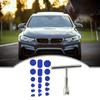 Car Body Dent Repair Tool Set with T-bar Tabs Pad Car Body Mechanical Sheet Metal Slide Suction Cup Puller Kit