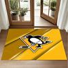 Pittsburgh Penguins Design Crystal Velvet Rug Soft Decorative Mat for Bedroom Entrance