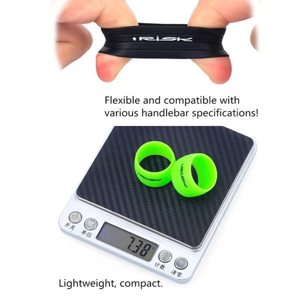 1pair Non-slip Bike Handlebar Strap Fixing Silicone Universal Handlebar Strap Sleeve Lightweight Handlebar Tape Ring