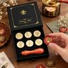 Decorative Wax Seal Stamp with Metal Components and 6 Round Design Disks for Gift Wrapping, Journaling, and Scrapbooks