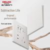 DELIXI 86-Type Ultra-Thin Wall Switch Socket Panel