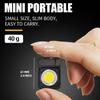 Mini LED Flashlight USB Rechargeable LED Light 4 Modes Keychain Work Light Small Pocket Light Corkscrew Emergency Work Lights