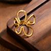 Thumb Ring Irregular Hollow Flower Shape Adjustable Opening Design Finger Ring Stainless Steel Finger Band Versatile Jewelry Gift