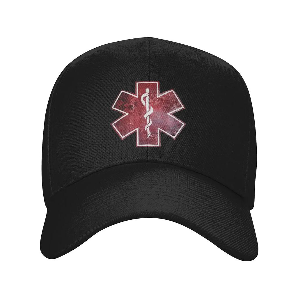 Men WomenEMS Star Hat Classic Logo Baseball Caps Adjustable Casual Headwear