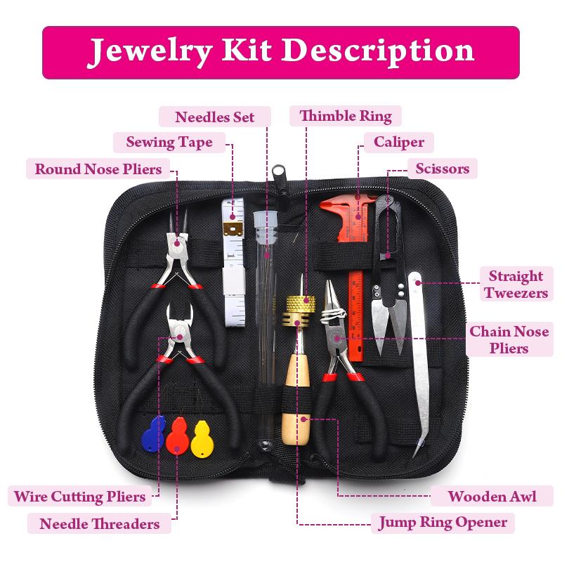 Jewelry Making Supplies Set Head Pins Lobster Clasps Chains Jump Rings Earrings Clasps Hooks for DIY Jewelry Making Accessories