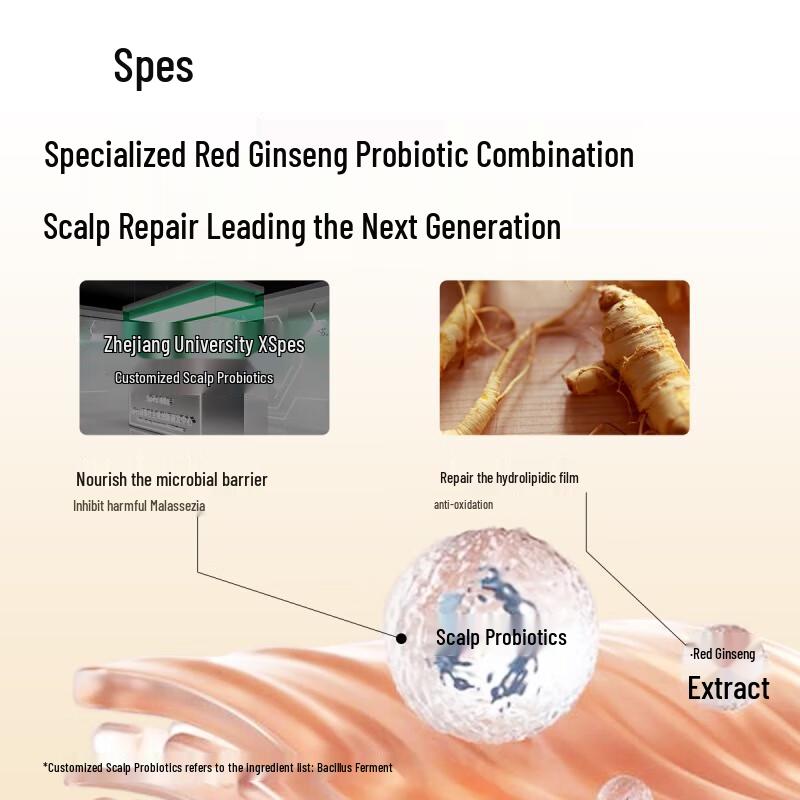 Spēs Hyaluronic Acid Red Ginseng Oil Control Anti-Dandruff Shampoo