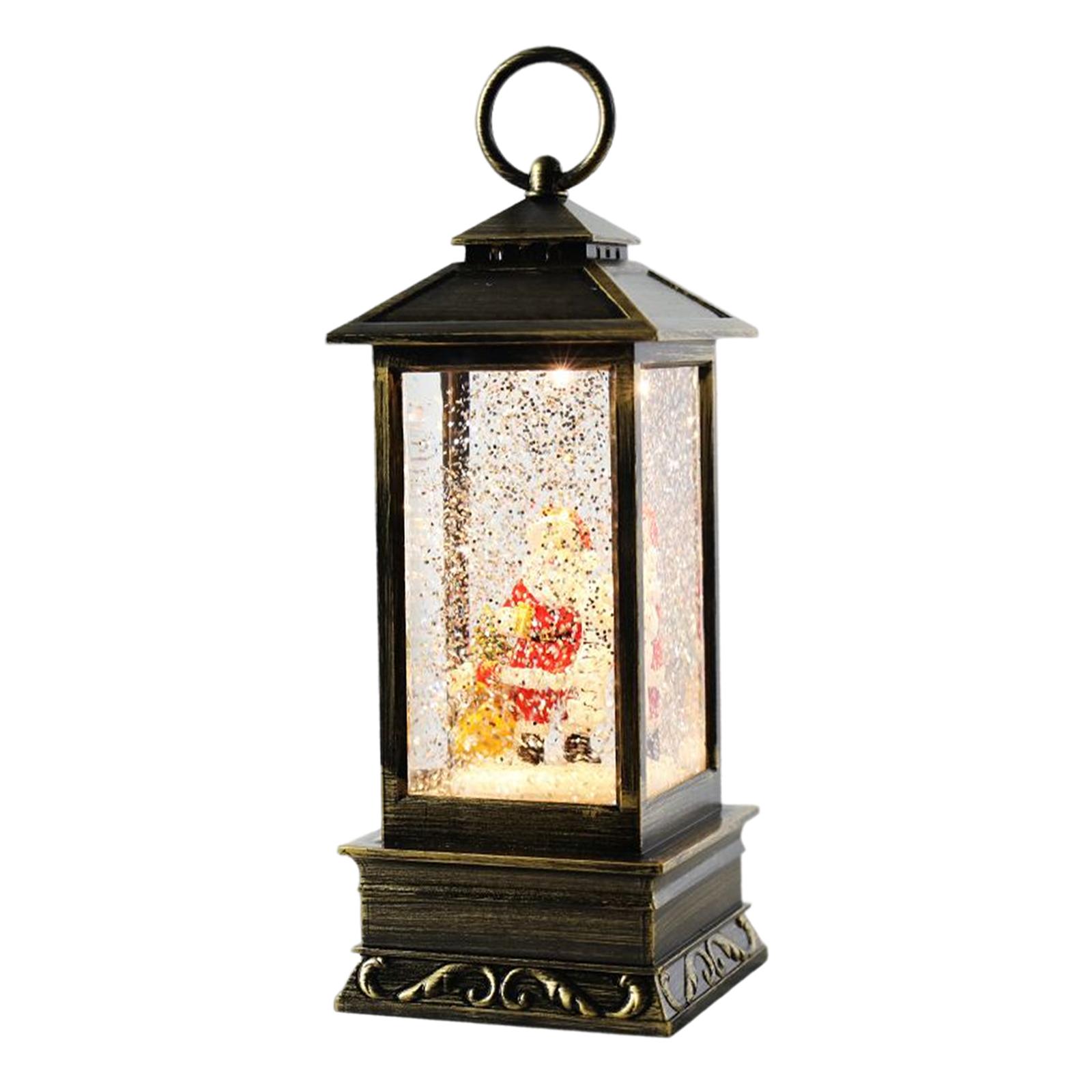 Christmas Lantern Music Box Snow Globes Birthday Gift Desktop Decoration with