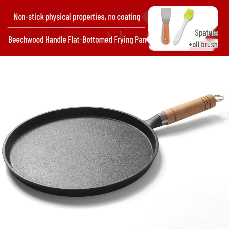 Thickened Cast Iron Non-Stick Flat Pan for Pancakes