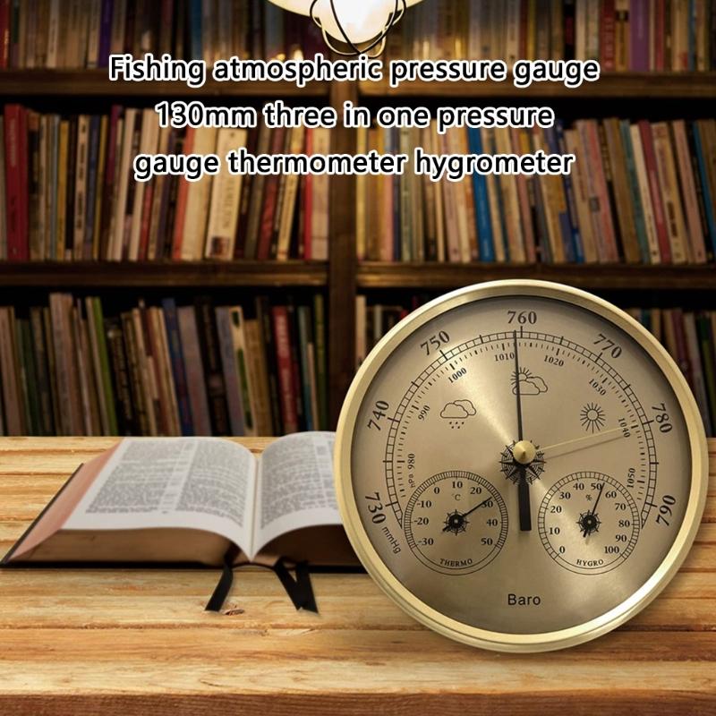 Barometer Thermometers Hygrometer 130mm Multifunction Weather Stations for Fishing Climate Analysis