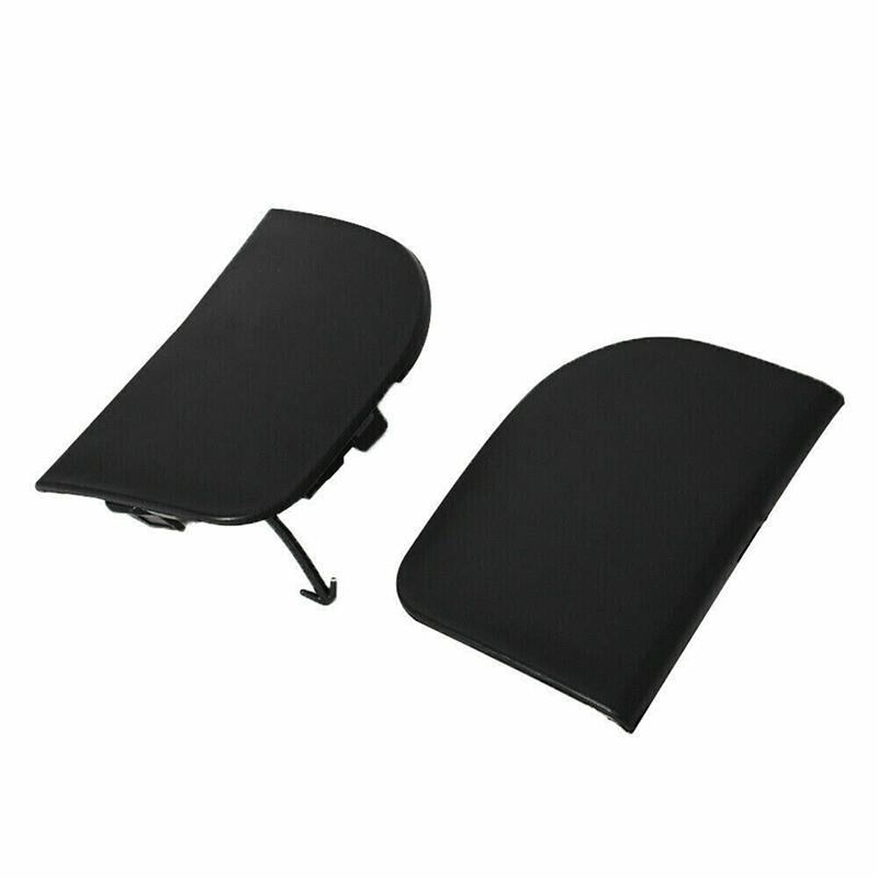 2pcs Black Front Bumper Tow Hook Eye Cover Cap Replacement Fit for Toyota Prius 2012-2015 Car Exterior Trailer Hole Lid Pair