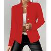 Women's Casual Color Slim Fit Two Button Collar With Missing Corners Long Sleeved Suit Jacket