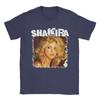 Men's Singer Shakira T Shirts  Cotton Clothes Amazing Short Sleeve Crewneck Tees Big Size T-Shirts