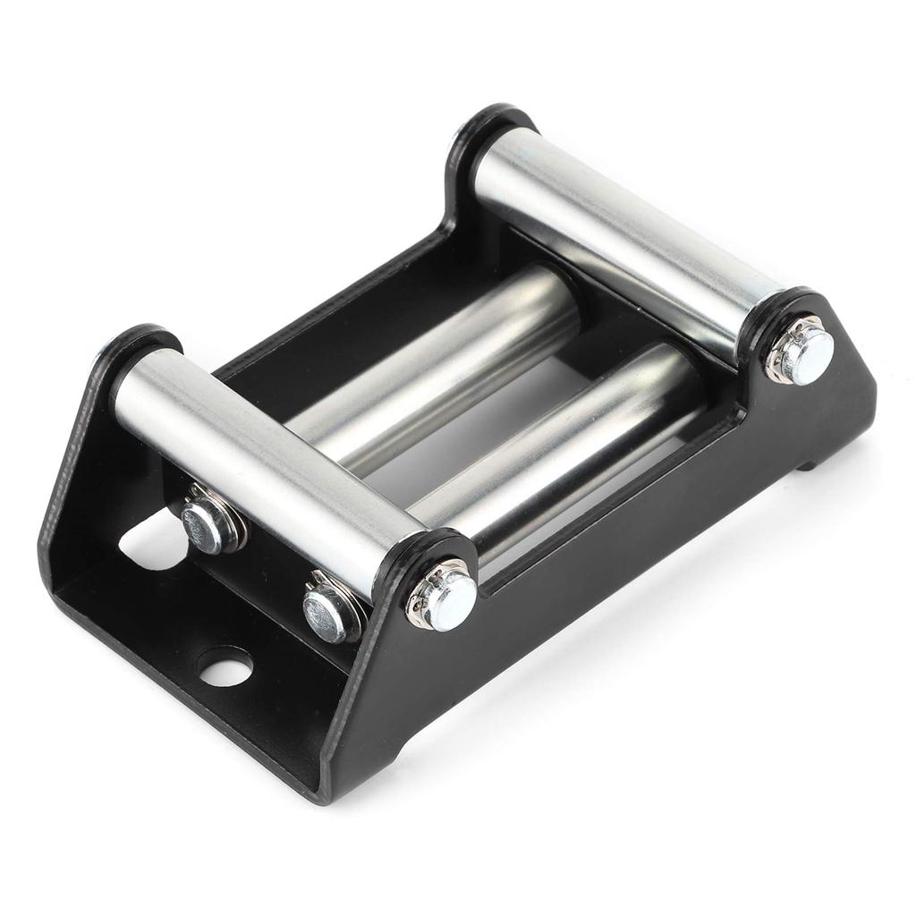 Winch Roller Fairlead,110mm/4.3" Universal Mount Cable Guide Heavy Duty Winch Rope Guide for SUV Truck Vehicle Heavy Duty Construction