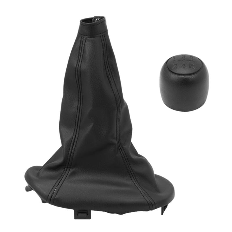 Auto Part for Seicento 1998-2010 Gear Shifter Knob And Leather Gaiter 735249804 Shifter Knob Gaiter Set Easy Installation