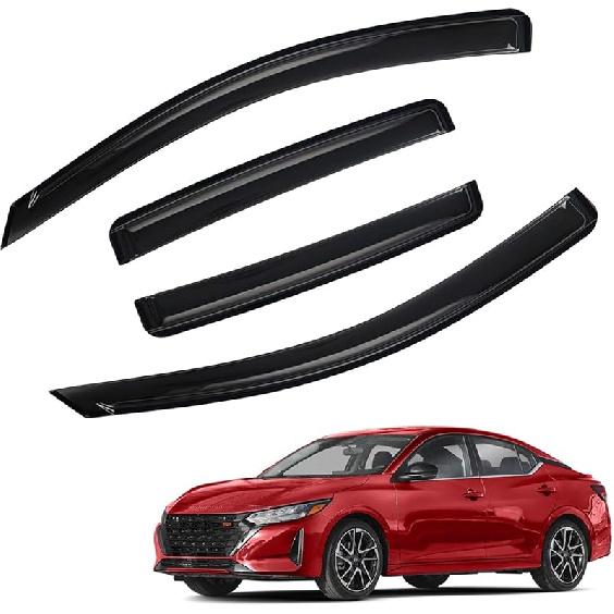In-Channel Rain Guards Compatible With 2001-2005 Sport Trac 1997-2001 Mercury Mountaineer 1991-2001 Explorer Side Window Visor Wind Deflector Vent
