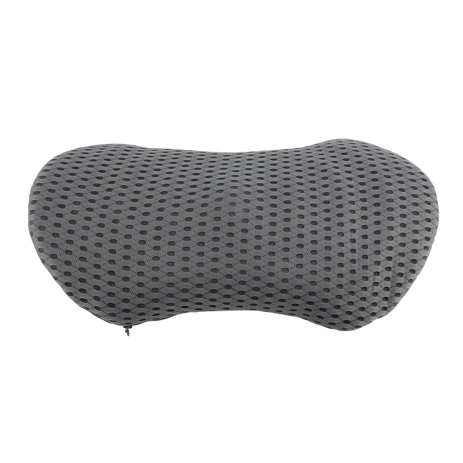 

Подушка для поясничной поддержки Подушка для спины из пены с памятью для офисного кресла Автосиденья Эргономичная поясничная подушка для темно-серого