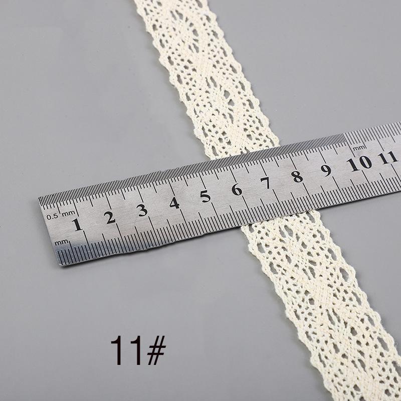 1/5M Vintage Ribbon Cotton Lace Trim Ribbon Craft Lace Crochet Sewing Lace Fabric DIY Gift Wrapping Wedding Scrapbooking Decor