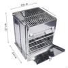 Foldable Fire Wood Camping Stove Cooking Grill Charcoal Portable Firewood Burning for
