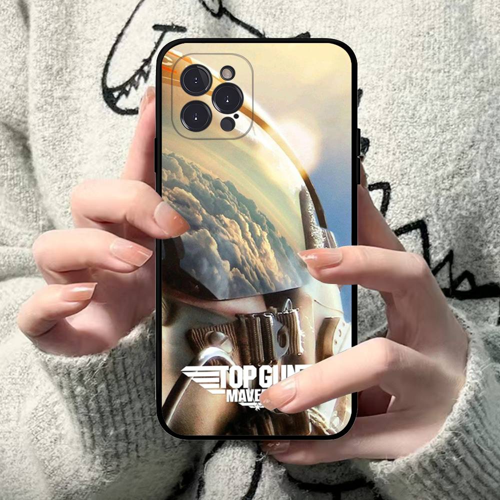 

Top Gun Maverick Phone Case For IPhone 17 Air 16 15 14 Plus 13 12 Mini 11 Pro Max Black Cover iPhone 11