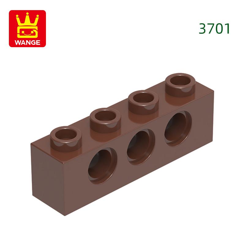 69 Stück/Los 3701 1x4 3-Loch Baustein Moc Technisches Bauteil Works With mit allen Steinen DIY Kinderspielzeug Geschenkbox