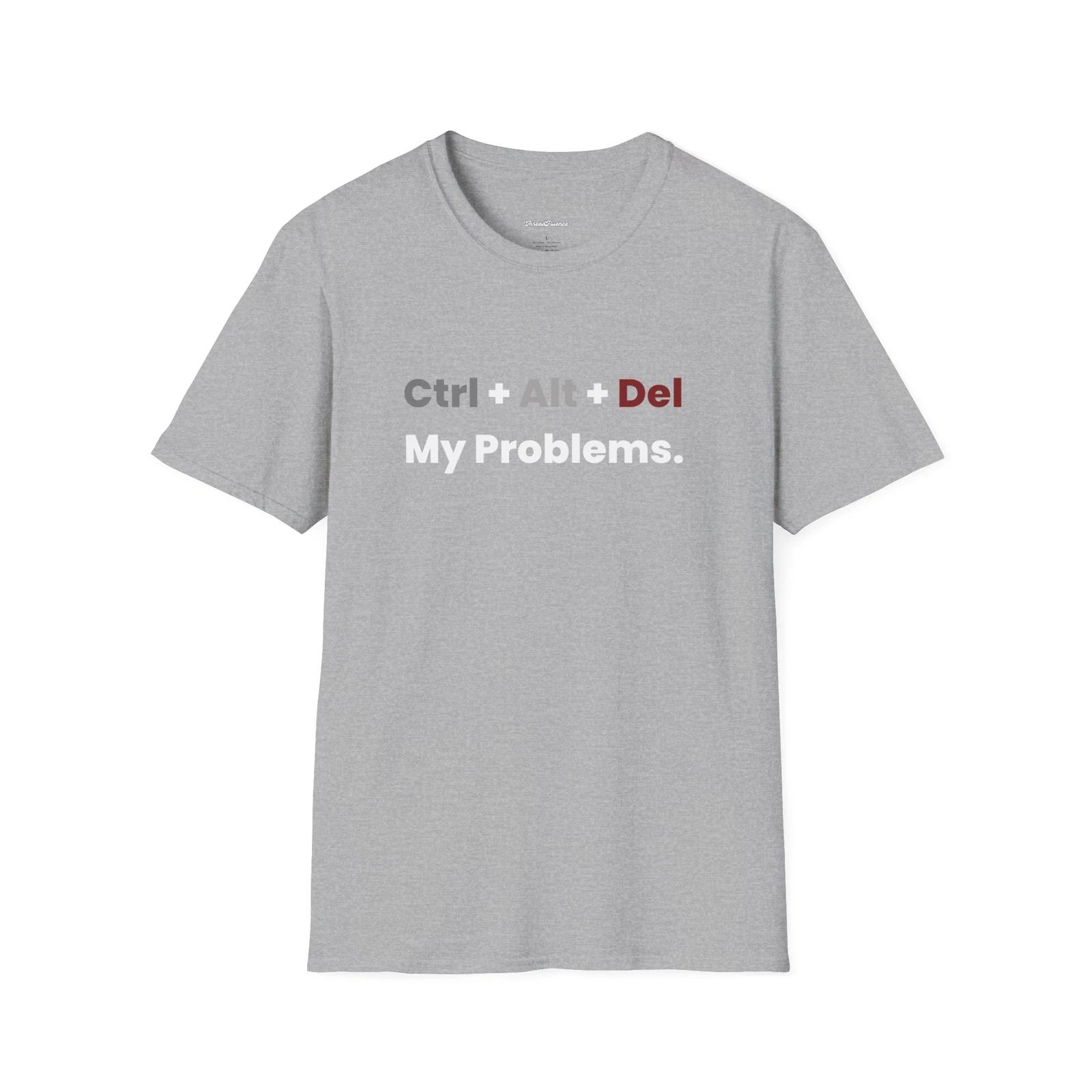 Geek Graphic Tee, Computer Programmer Shirt, Funny Tech T-Shirt, Control Alt XL