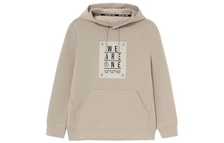 Li Ning Sweatshirts Men s Brown Hooded Moderate Regular AWDS193-2 L