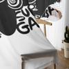 Super Gamer Black And White Sheer Curtains for Living Room Transparent Tulle Window Curtain Bedroom Kitchen Decor Veil Drapes