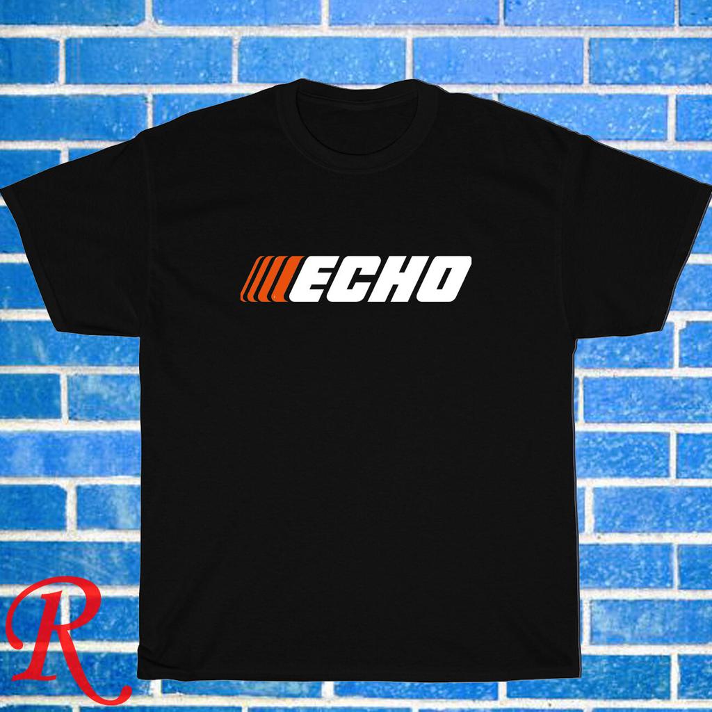 Nuova T-shirt ECHO Attrezzature da Giardino Nera/Grigia/Blu Navy/Bianca Taglia S-5XL Unisex