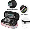 School Pencil Case Zip Around Closure Roomy Interior 300D Polyester with Main Compartment Mesh Pocket and Pen Slots for Boys Girls
